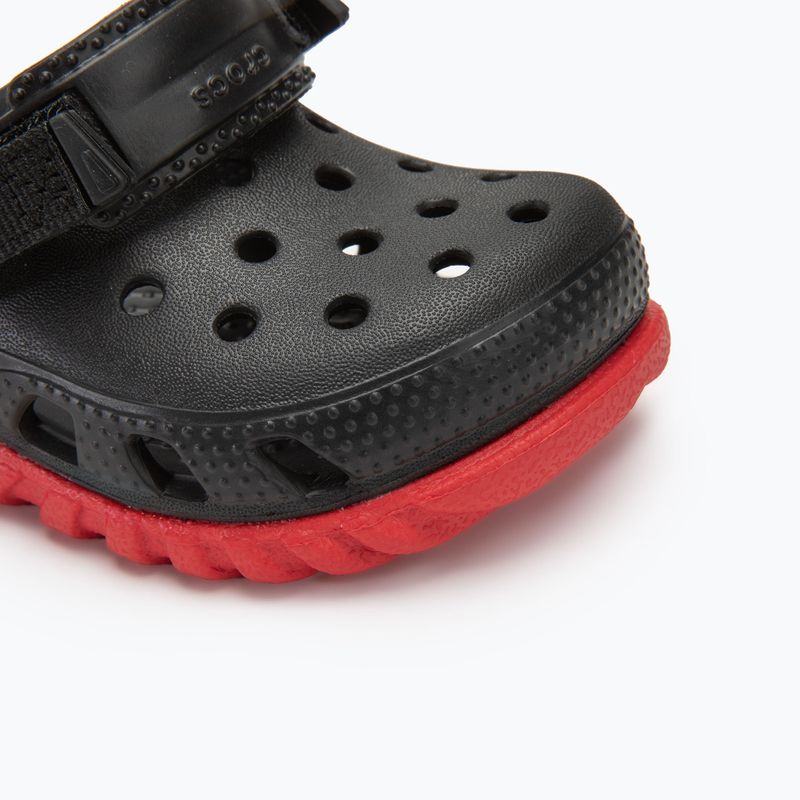 Детски джапанки Crocs Duet Max II Clog Toddler black/varsity red 8