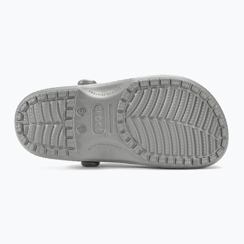 Чехли Crocs Classic Metallic Crocskin silver 5