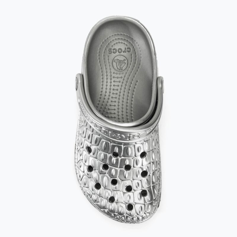 Чехли Crocs Classic Metallic Crocskin silver 6