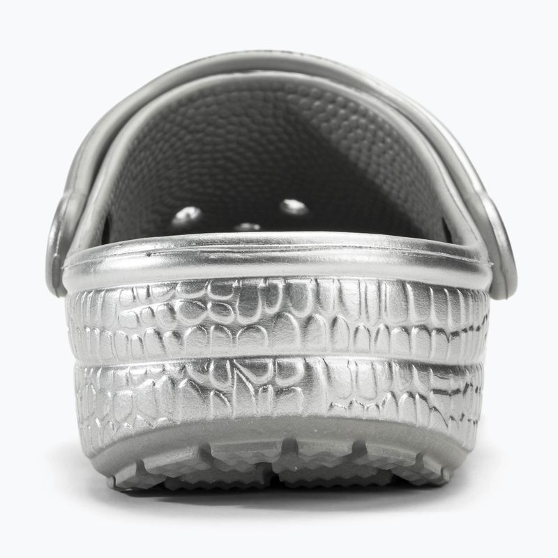 Чехли Crocs Classic Metallic Crocskin silver 7