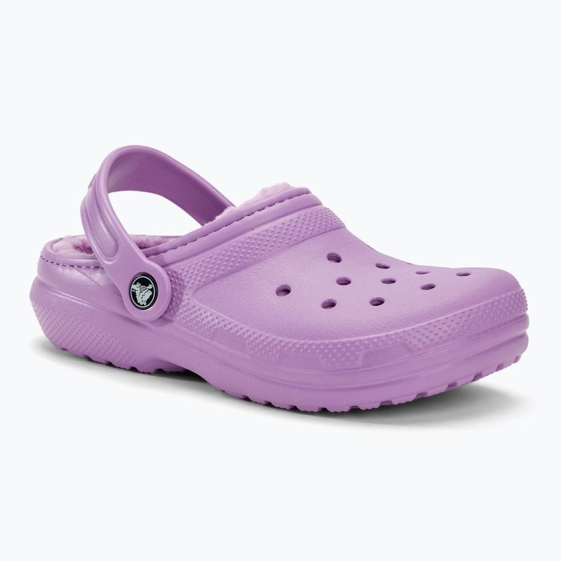 Детски чехли Crocs Classic Lined Orchid 2