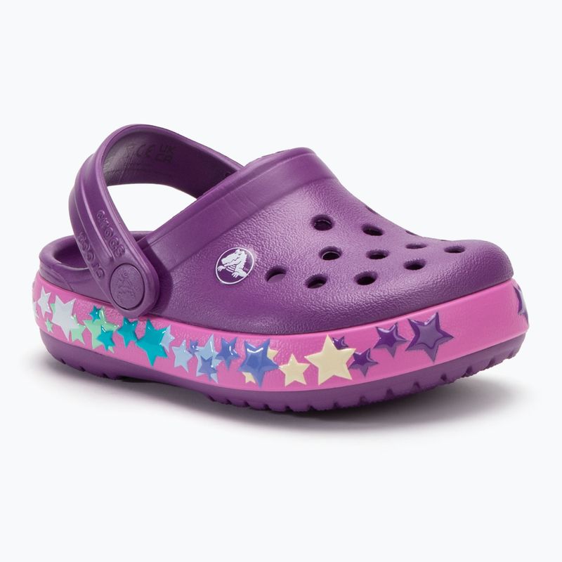 Детски джапанки Crocs Crocband Lights Clog Toddler аметист 2