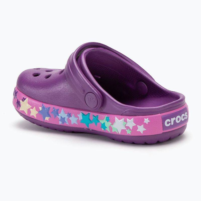 Детски джапанки Crocs Crocband Lights Clog Toddler аметист 4