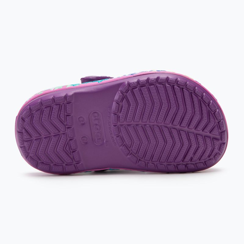 Детски джапанки Crocs Crocband Lights Clog Toddler аметист 5