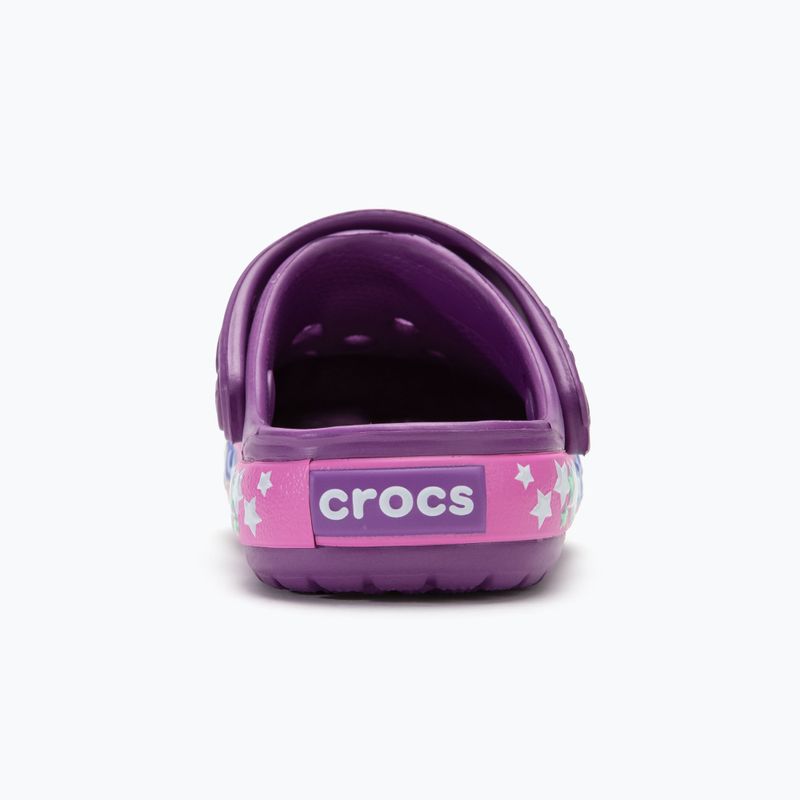 Детски джапанки Crocs Crocband Lights Clog Toddler аметист 7