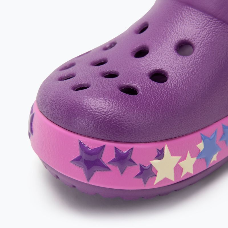 Детски джапанки Crocs Crocband Lights Clog Toddler аметист 8