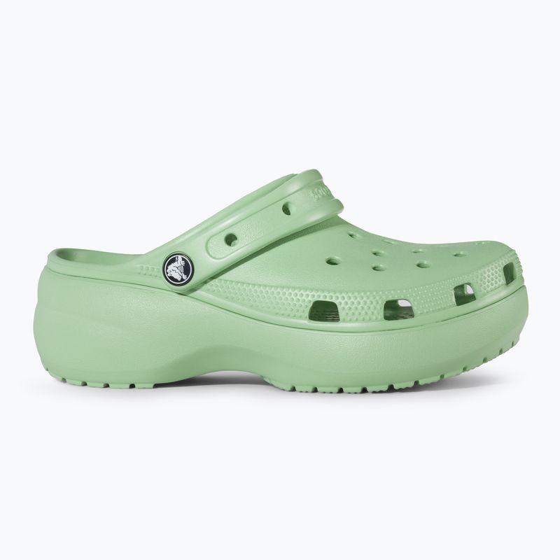 Дамски джапанки Crocs Classic Platform Clog fair green 3