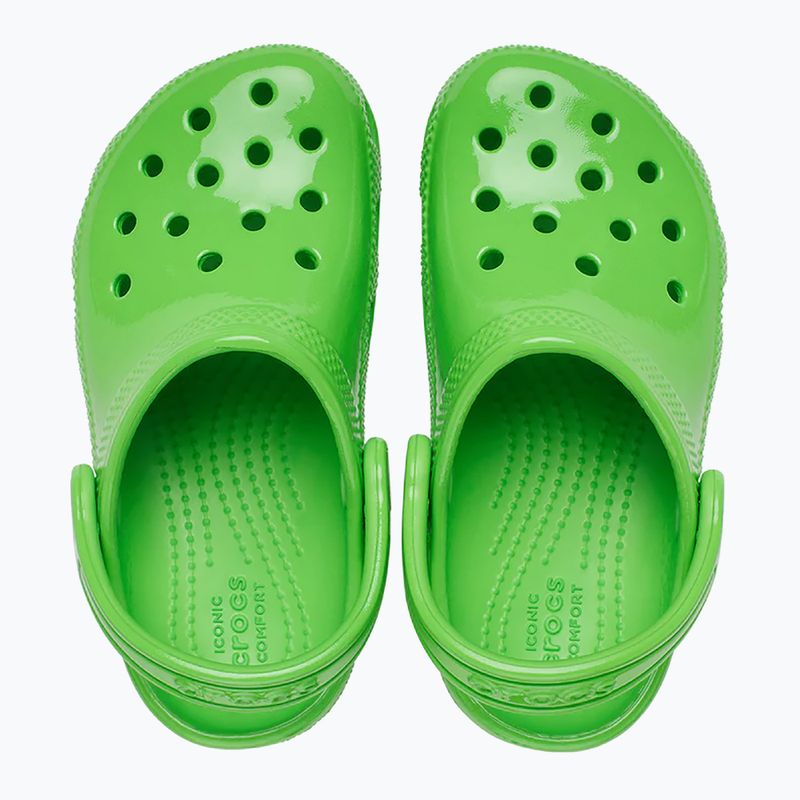 Детски джапанки Crocs Classic Neon Highlighter Clog green slime 10