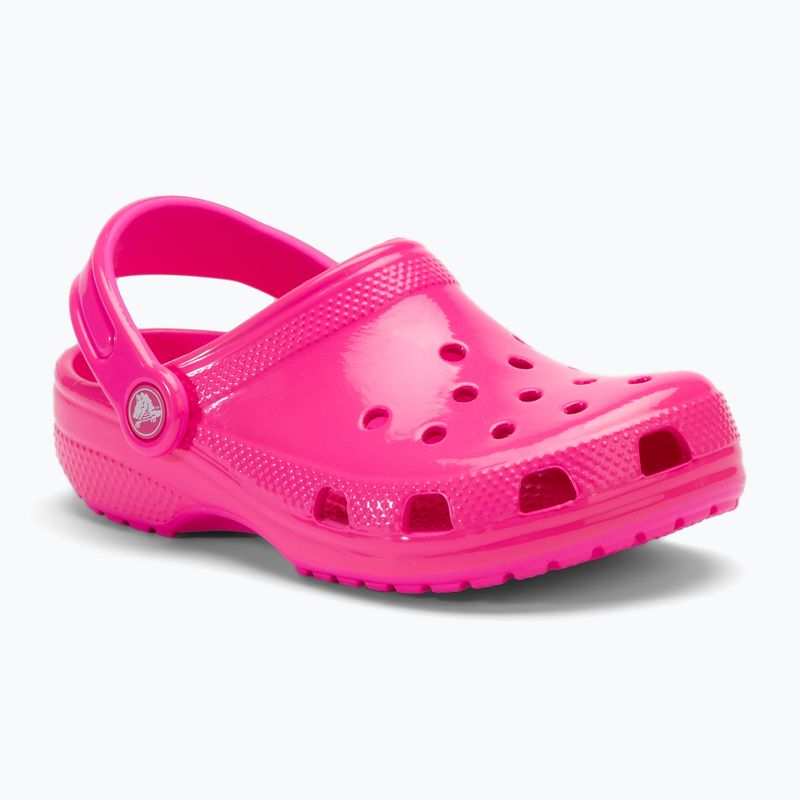 Детски джапанки Crocs Classic Neon Highlighter Clog  pink crush 2