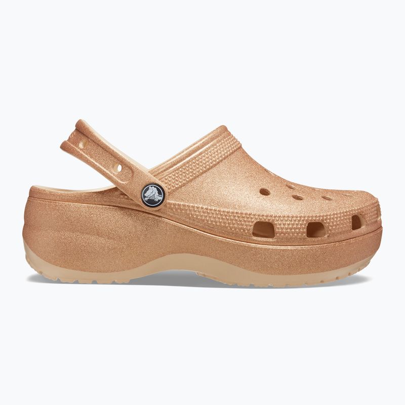 Дамски джапанки Crocs Classic Platform Glitter shitake 10