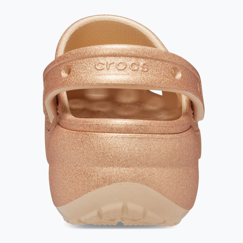 Дамски джапанки Crocs Classic Platform Glitter shitake 11