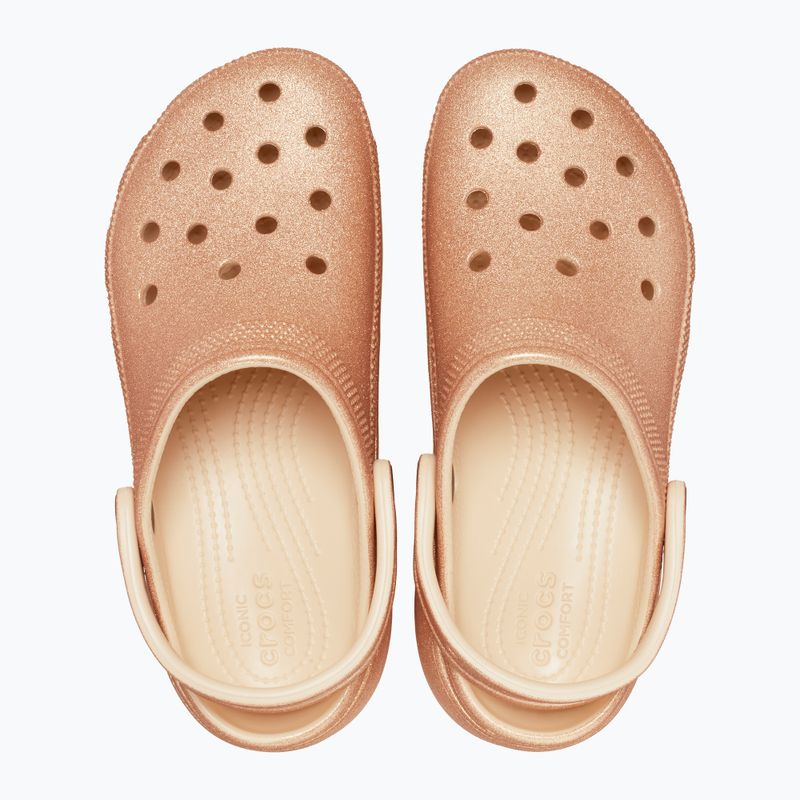 Дамски джапанки Crocs Classic Platform Glitter shitake 12