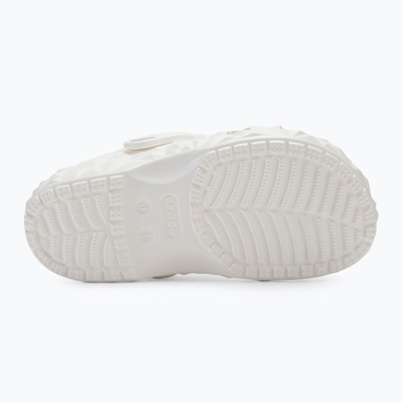 Детски джапанки Crocs Classic Geometric Clog Kids white 5