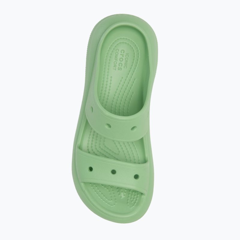 Дамски джапанки Crocs Classic Crush Sandal fair green 5