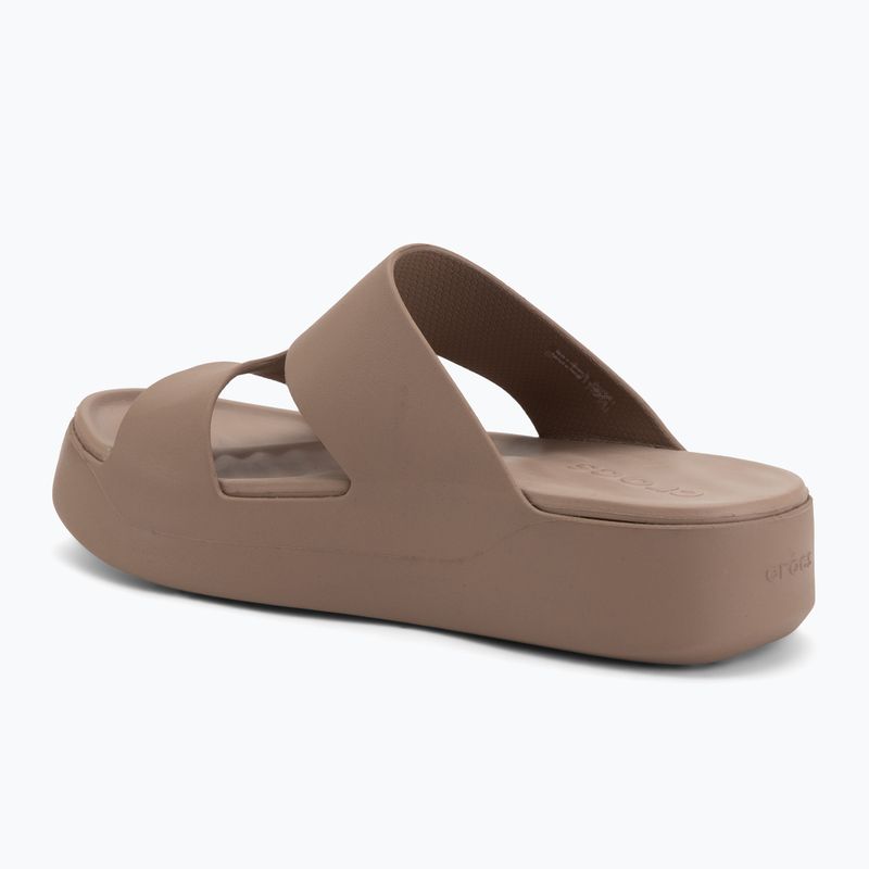 Дамски чехли Crocs Gateway Platform H-Strap latte 3