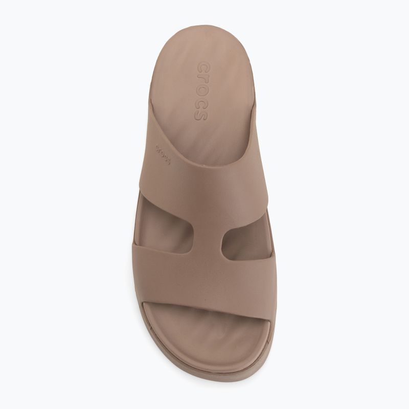 Дамски чехли Crocs Gateway Platform H-Strap latte 5