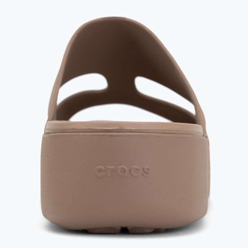 Дамски чехли Crocs Gateway Platform H-Strap latte 6