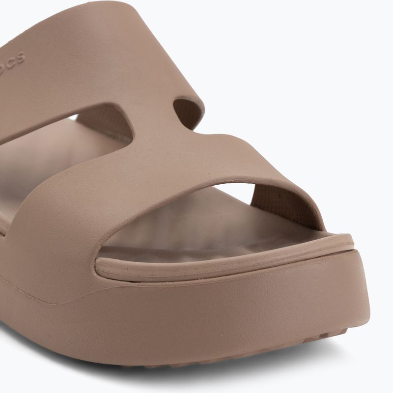 Дамски чехли Crocs Gateway Platform H-Strap latte 7