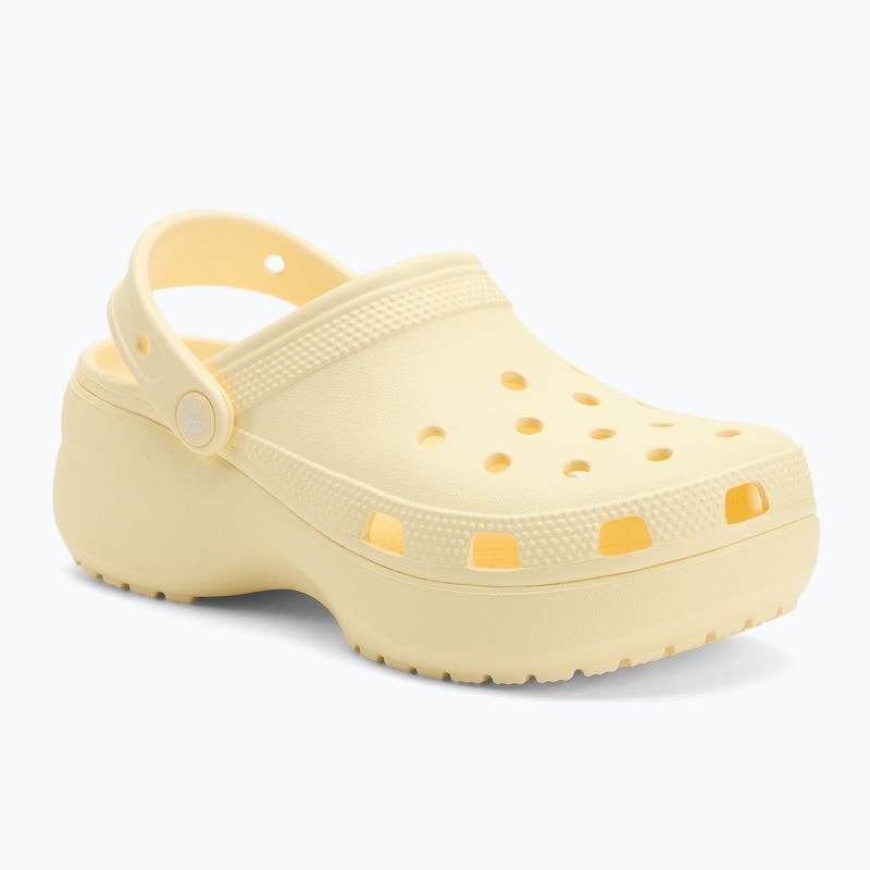 Дамски джапанки Crocs Classic Platform Clog buttercream 2