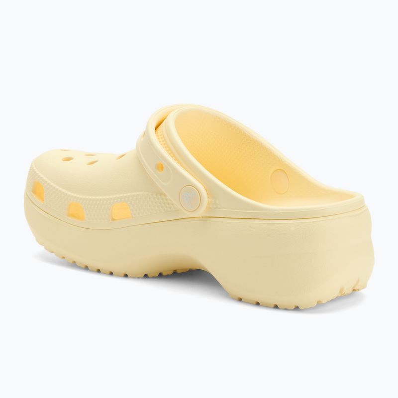Дамски джапанки Crocs Classic Platform Clog buttercream 4
