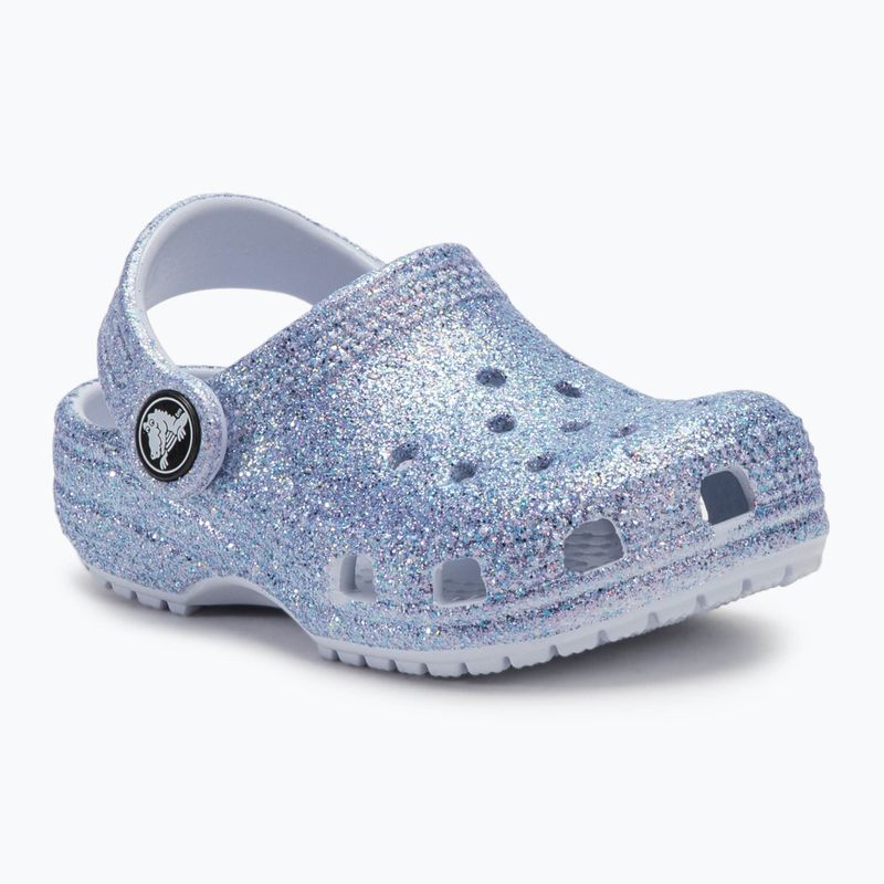 Джапанки Crocs Classic Glitter Clog Toddler  frosted glitter 2