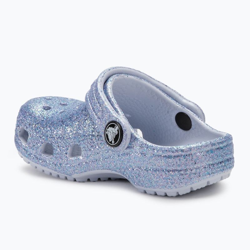 Джапанки Crocs Classic Glitter Clog Toddler  frosted glitter 4