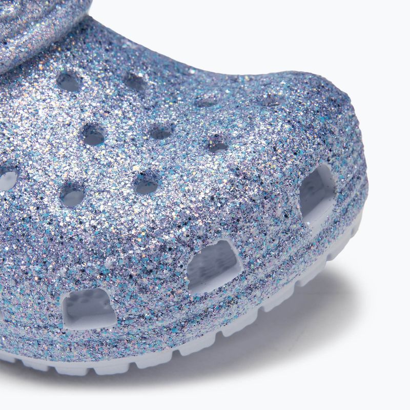 Джапанки Crocs Classic Glitter Clog Toddler  frosted glitter 8