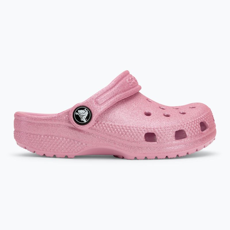 Crocs Classic Glitter Clog Toddler джапанки розов туид с блясък 3