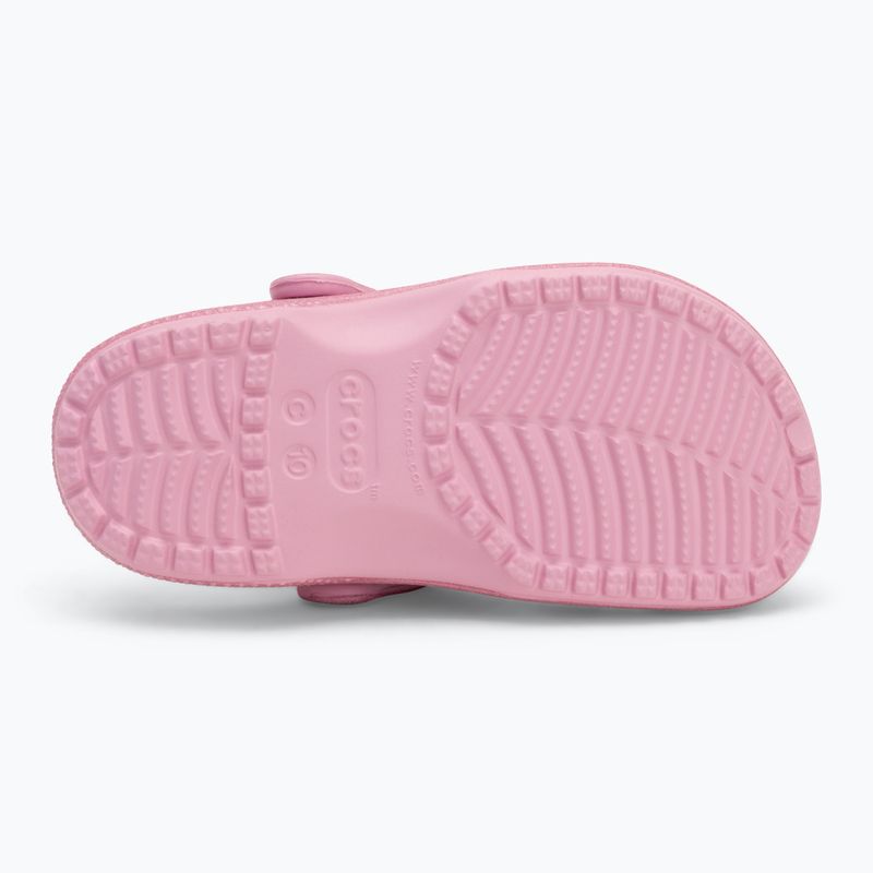 Crocs Classic Glitter Clog Toddler джапанки розов туид с блясък 5