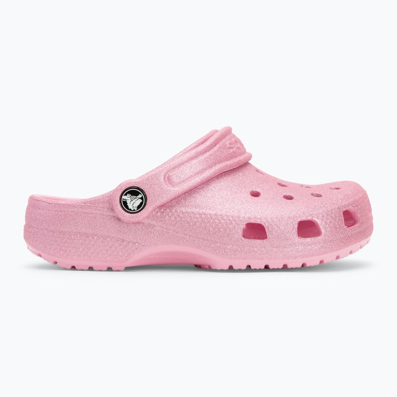 Crocs Classic Glitter Clog Детски джапанки розов туид с блясък 3