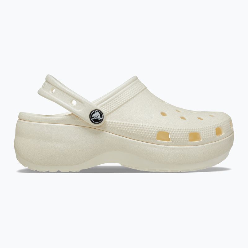 Дамски джапанки Crocs Classic Platform Glitter chalk 10