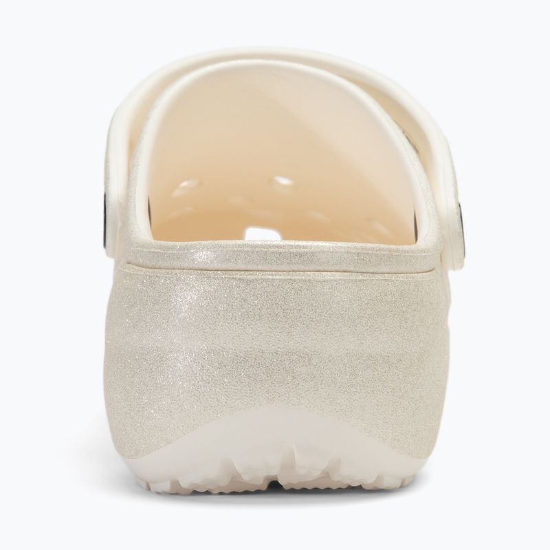 Дамски джапанки Crocs Classic Platform Glitter chalk 7