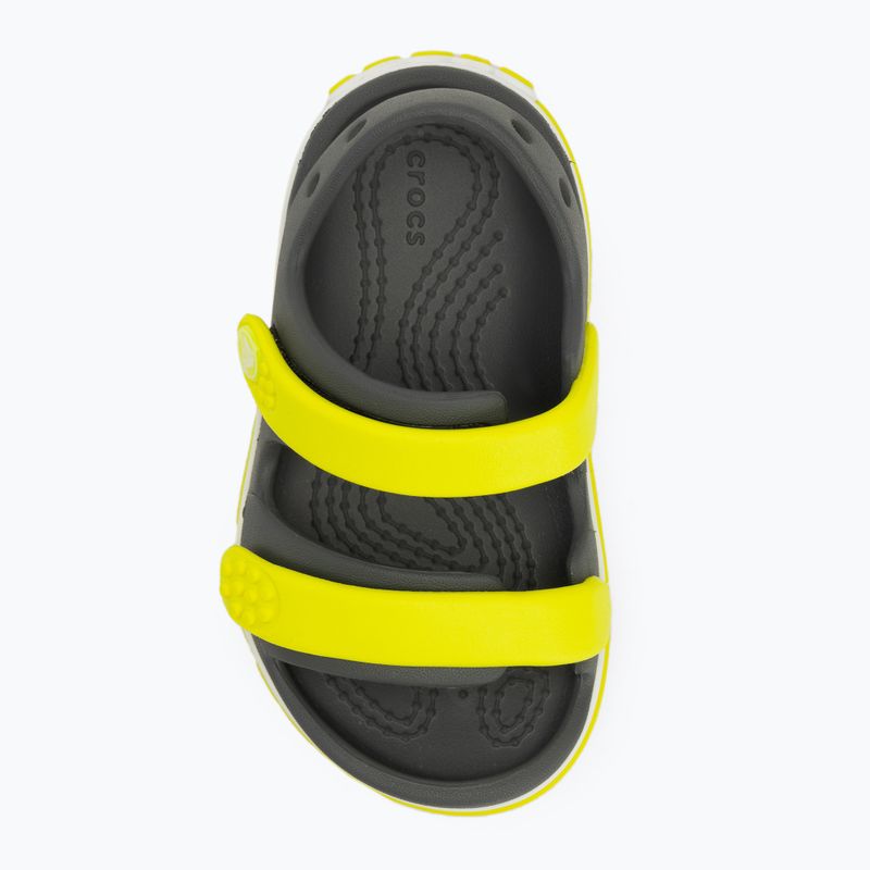 Crocs Crocband Cruiser Тоддлър сандали шистово сиво/киселинно 4
