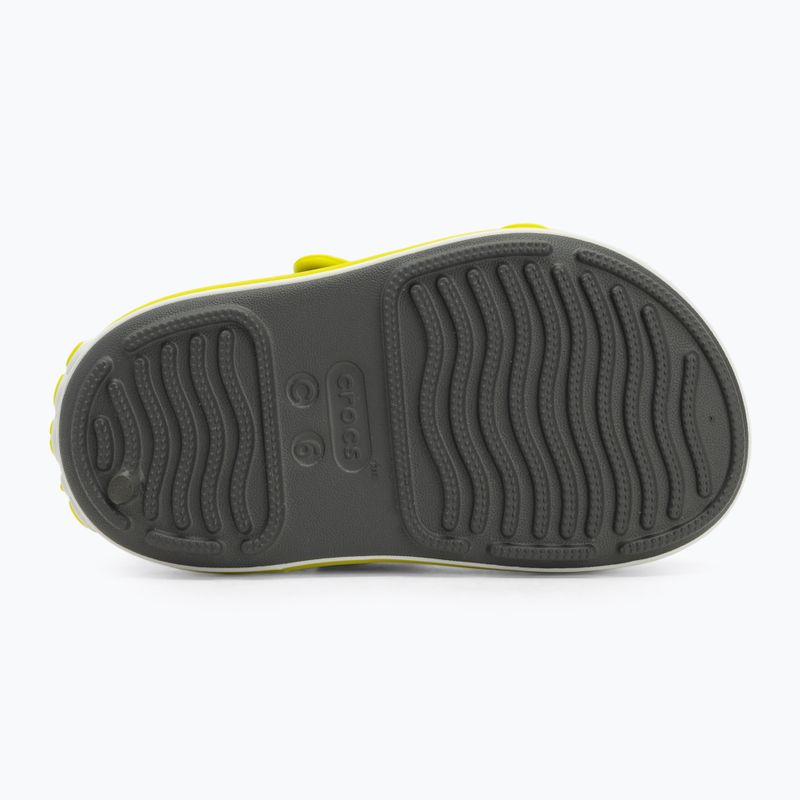 Crocs Crocband Cruiser Тоддлър сандали шистово сиво/киселинно 5
