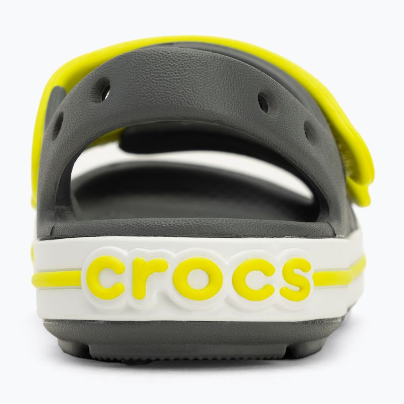 Crocs Crocband Cruiser Тоддлър сандали шистово сиво/киселинно 6