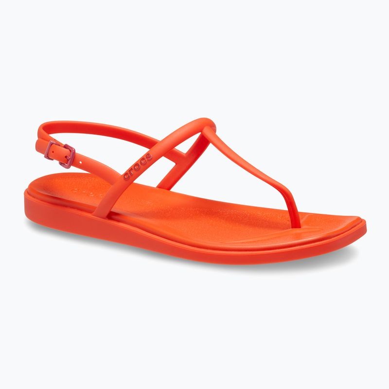 Дамски сандали Crocs Miami Thong Flip lava 8