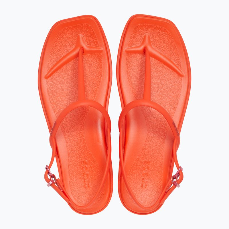 Дамски сандали Crocs Miami Thong Flip lava 11