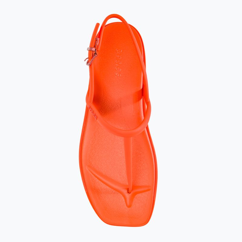 Дамски сандали Crocs Miami Thong Flip lava 5