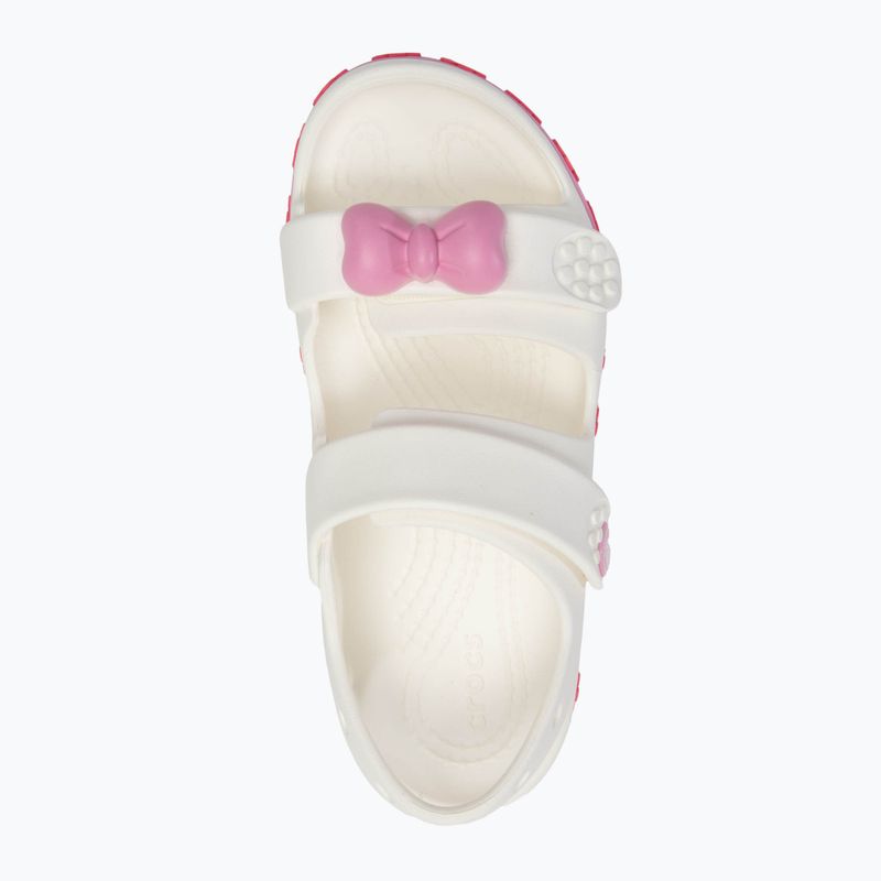 Детски сандали Crocs Crocband Cruiser Pet Kids white/pink tweed 5