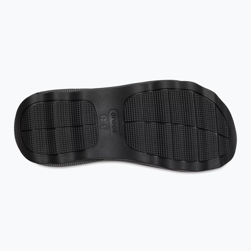 Джапанки Crocs Mega Crush Triple Strap black 2