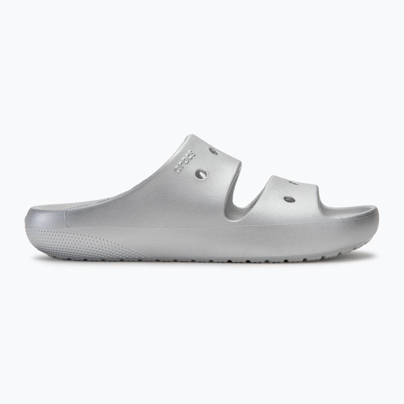 Джапанки Crocs Classic Metallic Sandal V2 silver 2