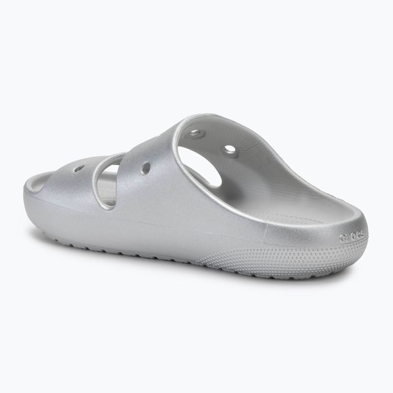 Джапанки Crocs Classic Metallic Sandal V2 silver 3