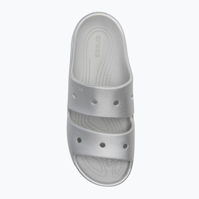 Джапанки Crocs Classic Metallic Sandal V2 silver 5