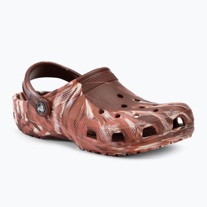 Джапанки Crocs Classic Marbled Clog dark clay/multi 2