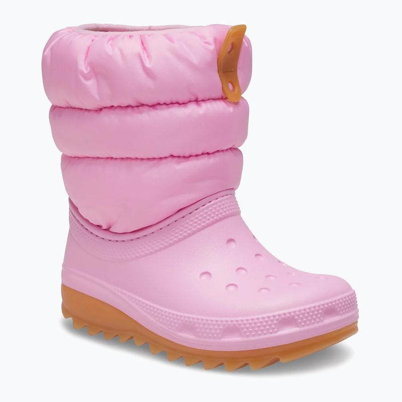 Юношески зимни ботуши Crocs Classic Neo Puff pink tweed/gum 8