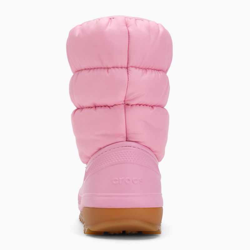 Юношески зимни ботуши Crocs Classic Neo Puff pink tweed/gum 6