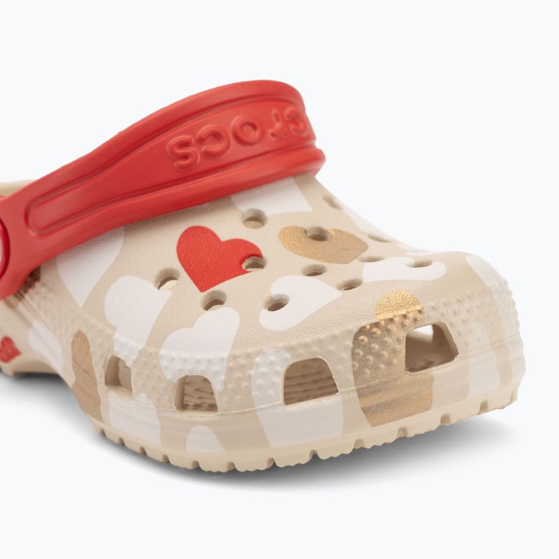Детски джапанки Crocs Classic Heart Print Clog sandstone 8
