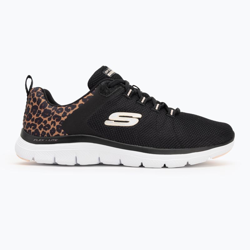 Дамски обувки SKECHERS Flex Appeal 4.0 Wild Ballad black/leopard 2