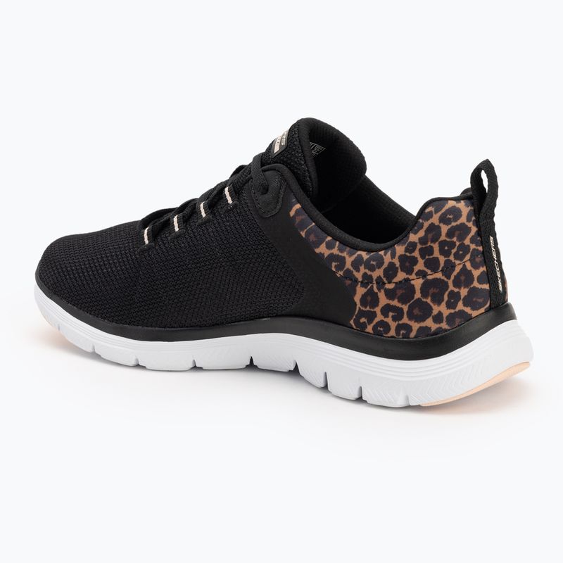 Дамски обувки SKECHERS Flex Appeal 4.0 Wild Ballad black/leopard 3