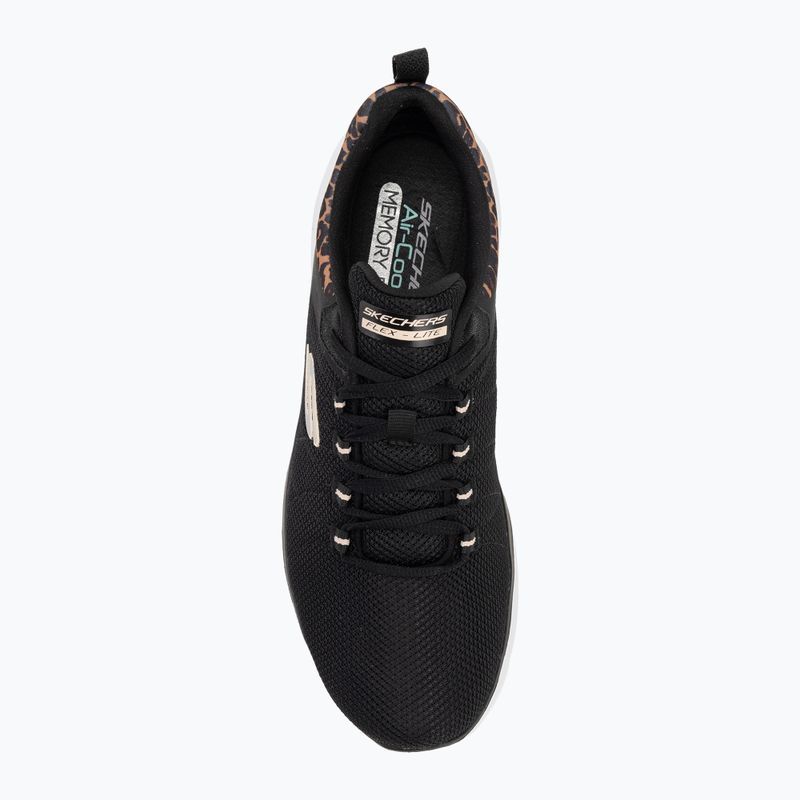 Дамски обувки SKECHERS Flex Appeal 4.0 Wild Ballad black/leopard 5